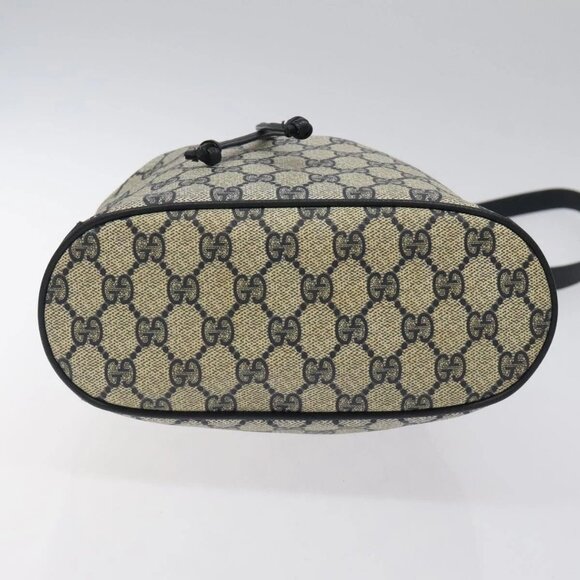 GUCCI GG Supreme Sherry Line Shoulder Bag PVC Navy Red 41 02 034 Auth 116512 - Picture 7 of 16